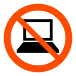 Do Not Use Electronic Devices SVG Icon